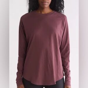 A by Zella Women's Long Sleeve Top - rust colored